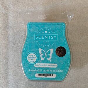 Scentsy Palm Tree & Ocean Breeze Wax Melt Bar Scent of the Month 3.2 fl oz 67538